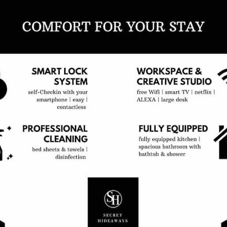 Secret Hideaways Cozystudio Superior Apartments Mit Wifi L 450M Bis Uni L Messe L Flughafen L Zoo Дуйсбург Экстерьер фото